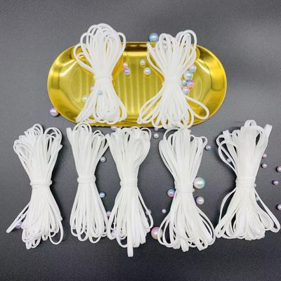 伸縮性があるEarloopロープのコードの紐バンドテープ2.5mmのあたりのスパンデックスのナイロン3mm 4mm 5mm 6mm