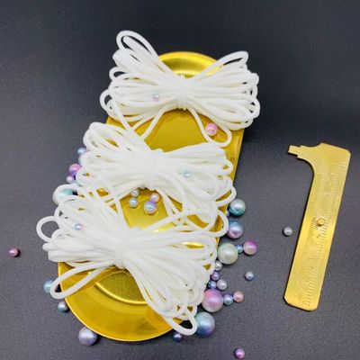 伸縮性があるEarloopロープのコードの紐バンドテープ2.5mmのあたりのスパンデックスのナイロン3mm 4mm 5mm 6mm