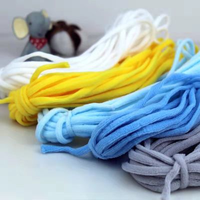 非常に柔らかい伸縮性がある耳は5mmを掛けるマスクの耳6mmのためのバンドを輪にする