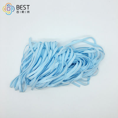 5MM 3.5MM 2つのMm 3mmの柔らかい伸縮性があるコードの伸張の青いマスクの原料