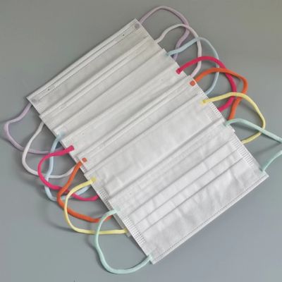 3つの層慰めの柔らかい伸縮性がある耳のループは柔らかく平らな伸縮性があるコード多彩な6mmをロープをかける