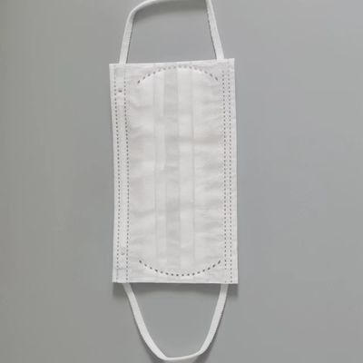 1/8&quot;は非常に柔らかい伸縮性がある耳3つの層子供の使い捨て可能なマスクのための白い摩耗バンドを輪にする